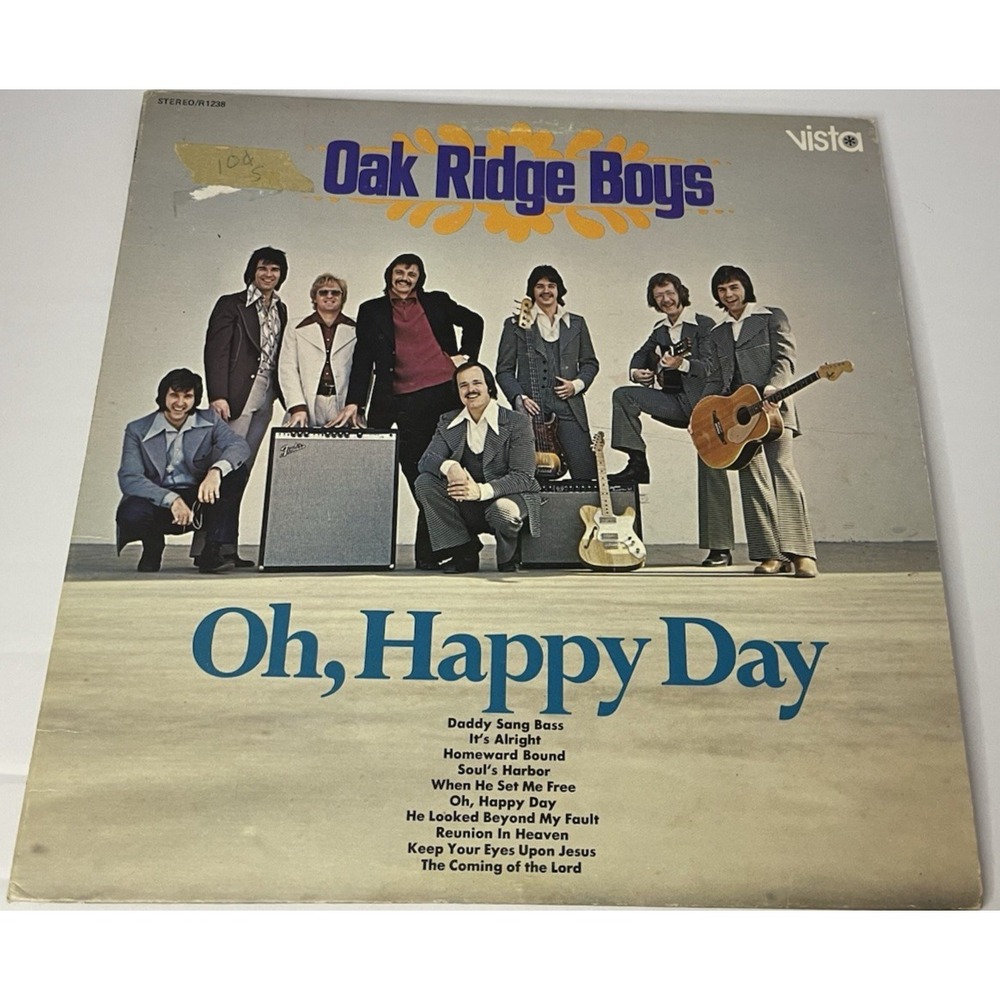 Oak Ridge Boys Oh Happy Day 1973 Vista R1238 Gospel Country US LP Vinyl Record